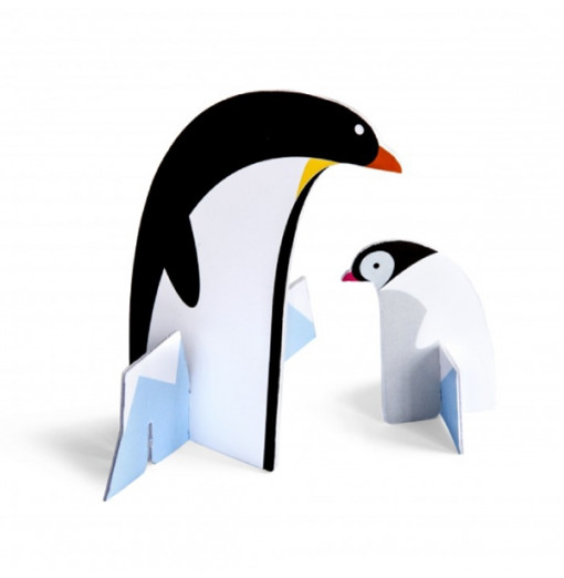 Tarjeta pop-up pingüino - Studio Roof