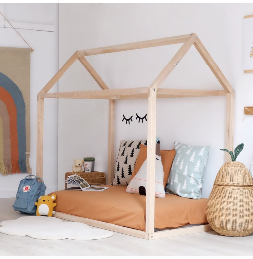 Estructura de cama casa 70x140 - Childhome