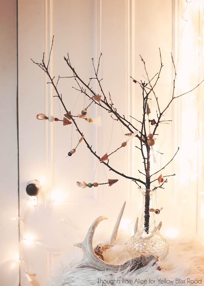 Hacer un árbol de Navidad con ramas y troncos - Deco&Kids