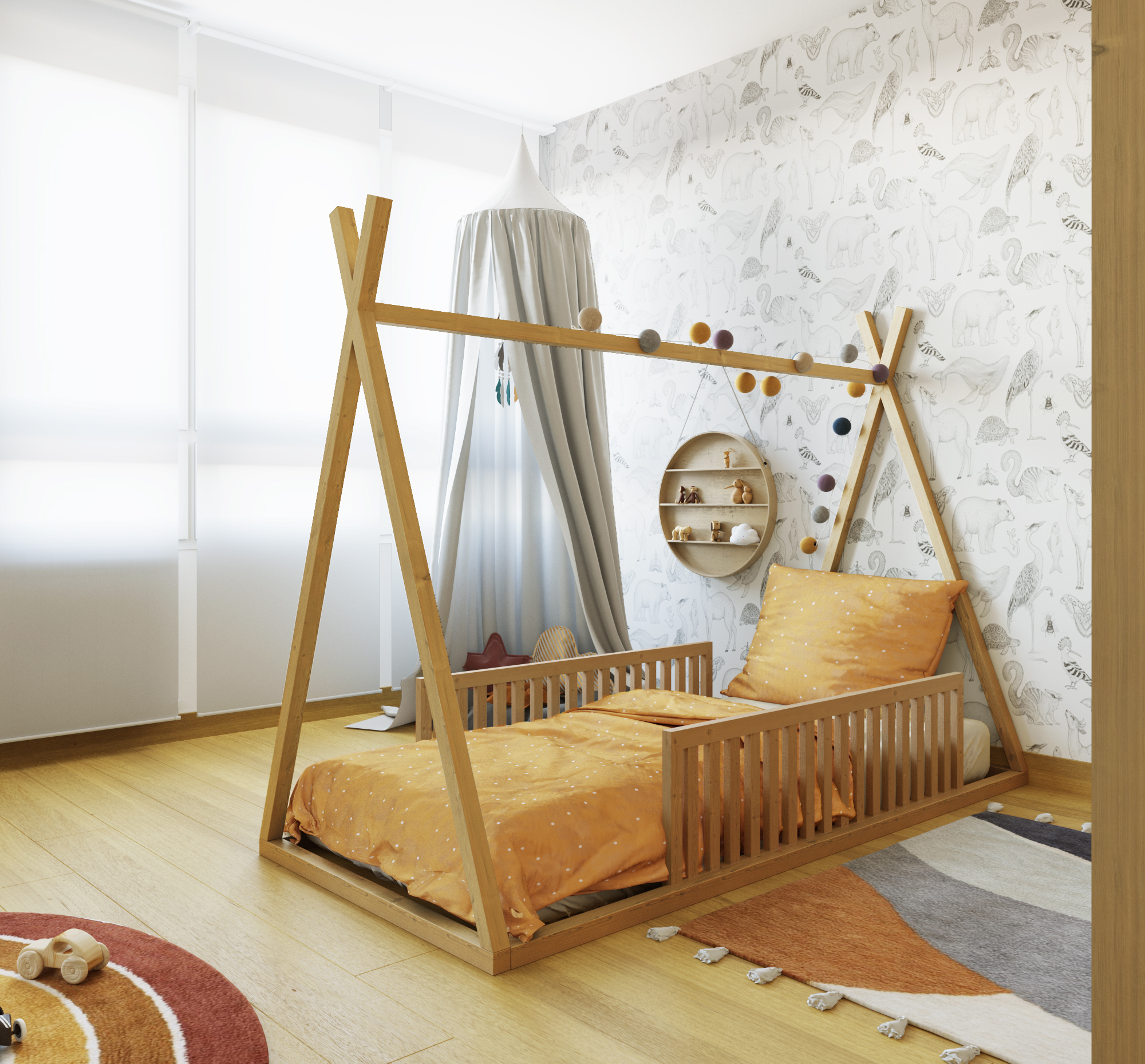 La habitación de Inés: cómo transformar un cuarto de invitados en una  habitación infantil de ensueño - Deco&Kids
